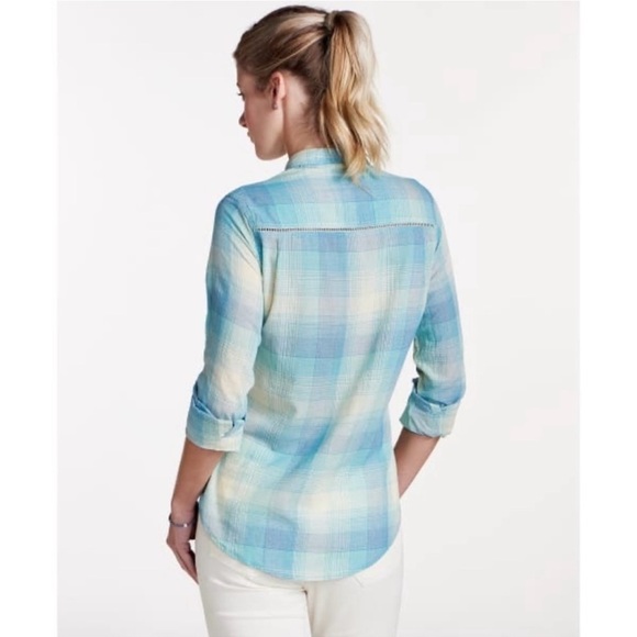 Toad & Co Airbrush LS Deco Shirt Plaid Red Green - Picture 14 of 14